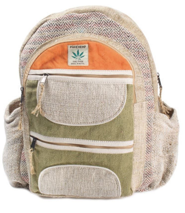 Rucksack Nepal  hand made cultbagz orange forehead